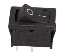 Выключатель клав. 250V 6A (2c) Rexant 36-2110 RWB-201 черный