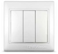 Выключатель 3кл белый Севиль Universal арт. С0043