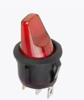 Выключатель клав. круг.16A 12v красный Rexant арт. 36-2590