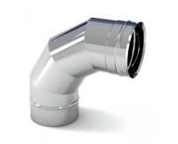 Колено на дымоход оцинкованное 90гр ф120