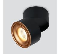 Св-к Elektrostahdart накладной DLR031 15W 4200K 3100 черн. мат-золото к.а050528 (П)