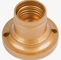 Патрон настенный Е27 Ecola AB7STGEAY золото