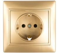 Розетка 1м Smartbuy Венера с.з шампань арт.SBE-01c-16-S1-Z-c
