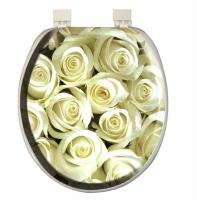 Сиденье для унитаза мягкое AQUA-PRIME Белые розы AQ.06.3564 225282