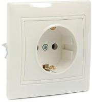 Розетка 1м Smartbuy Венера с.з белая арт.SBE-01w-16-S1-Z-c