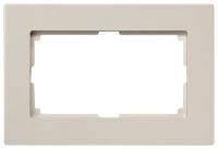 Рамка 2м Smartbuy Нептун бежевая арт.SBE-06i-Twin-FR