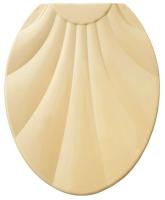 Сиденье для унитаза пластик Росспласт Ракушка бежевая РП-812 196157