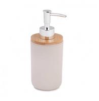 Дозатор пластиковый Бамбук для жидкого мыла бежевый М8059 322914