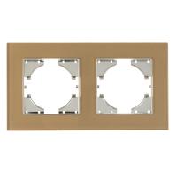 Рамка 2м шампань GUSI Ugra стекло арт.C1120-032