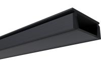 Профиль встраиваемый П-образный Apeyron 1м черный арт. 08-05-Ч