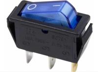 Выключатель клав.250V 15A (3c) синий Rexant арт. 36-2211
