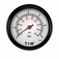 Манометр аксиальный 6 бар TIM