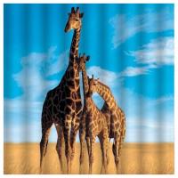 Штора для ванны Brimix 180200 жирафы 02-24