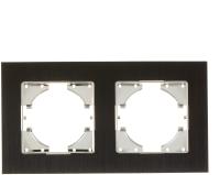 Рамка 2м черный GUSI Ugra алюминий арт.C1120-035