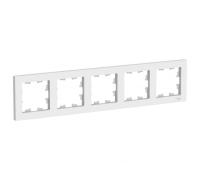 Рамка 5м белая ATLASDESIGN Schneider арт. ATN000105