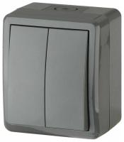 Выключатель 2кл серый IP54 Эксперт Эра арт. 11-1404-03