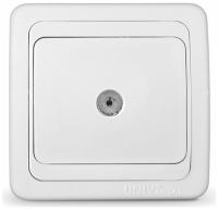 Розетка телевизионная белая Валери Universal арт. В0027