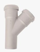 Тройник ПВХ d.50 (45) белый Синикон 49501