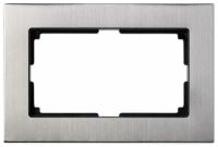 Рамка 2м Smartbuy Нептун серый никель арт.SBE-06gn-Twin-FR