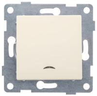 Выключатель 1кл с подсветкой бежевый GUSI Ugra арт.C11B18-003