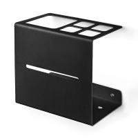 Держатель нержавейка для зубных щеток Лофт Арт чёрный 9431205