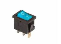 Выключатель клав. 6A (3c) синий Rexant арт. 36-2151