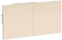 Розетка 2м с З.К кремовая ATLASDESIGN Schneider арт. ATN000228