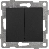Выключатель 2кл графит GUSI Ugra арт.C11B2-010
