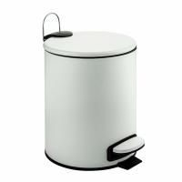 Ведро нержавеющее Санакс с педалью 5л белый 10502