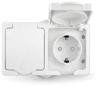 БЛОК Universal Аллегро розетка+розетка с.з с крышкой арт 5562951