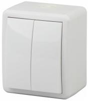 Выключатель 2кл белый IP54 Эксперт Эра арт. 11-1404-01