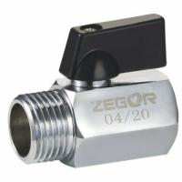 Кран мини Zegor 1 2 рычаг гайка штуцер FM02 к.291535